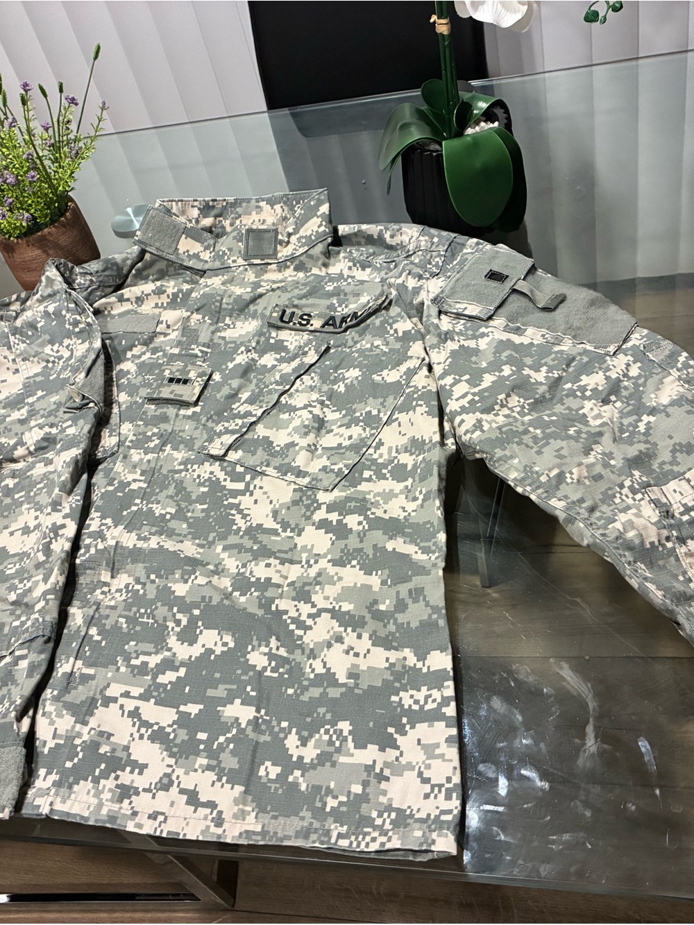 U.S. Army Digital Camo Field Jacket in Gray and Green